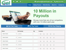Tablet Screenshot of cash4toners.com